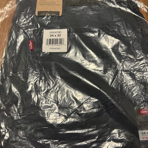 Levi's 514 Straight Fit 34x32 Light Blue Jeans Chinos - Picture 6 of 6